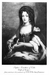 Sophia Dorothea von Celle, graviert von Emery Walker